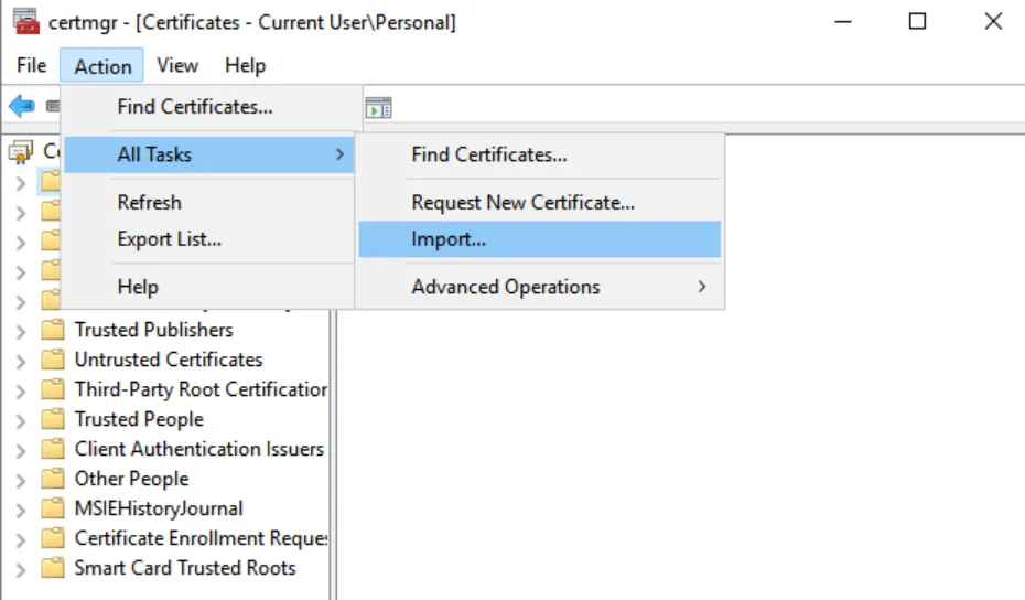 import-certificates